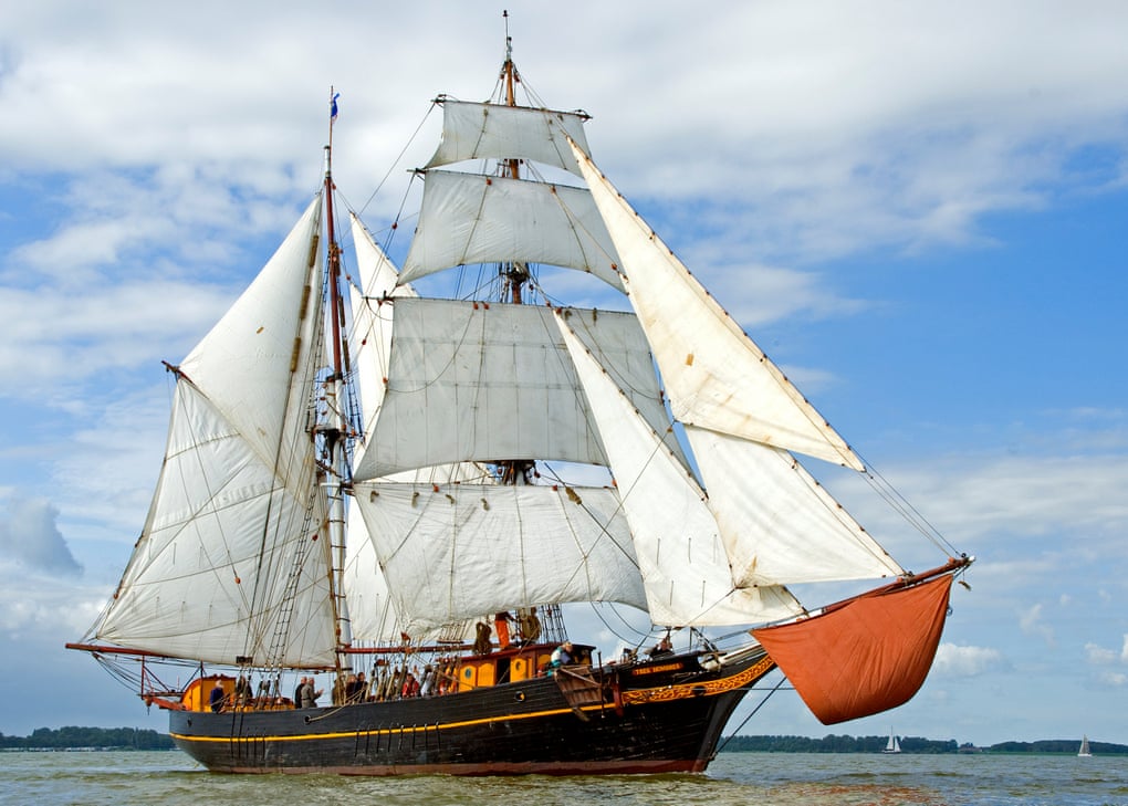 Fairtransport ship Tres Hombres, transporting coffee for Shipped by Sail, an importer of ethically sound goods
